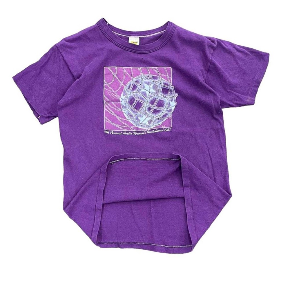 Vtg 80s Russel Gold Tag Austin Womens Invitational Promo T Shirt